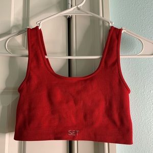 Set Active red sports bra